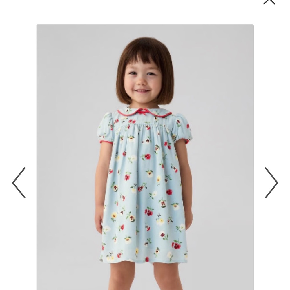 GAP x DOEN Floral Blue Dress for Girls